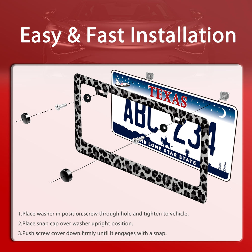 BRAGHRTED stainless steel license frame built to resist weather and wear