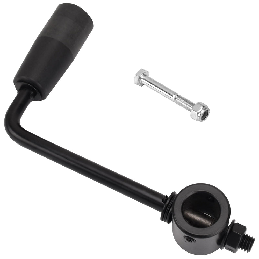 Braveboy 7-inch tarp crank handle with a smooth grip for easy operation.