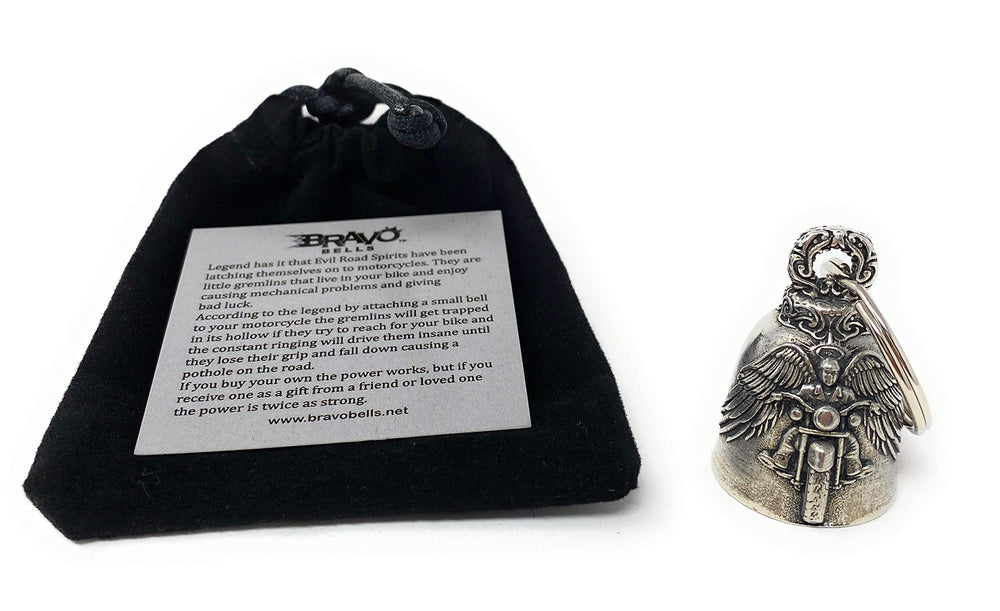USA-made pewter finish on Bravo Bells highlights durable craftsmanship.