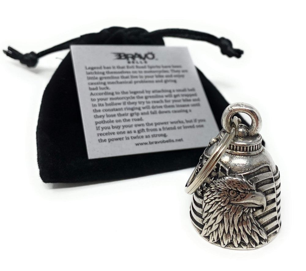 Velveteen drawstring bag included with Bravo Bells for safe, portable storage.