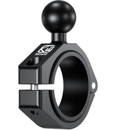 BRCOVAN 1in ball clamp mount on a round rail for secure mounting.