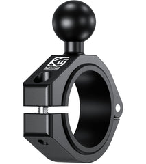 BRCOVAN 1in ball clamp mount on a round rail for secure mounting.