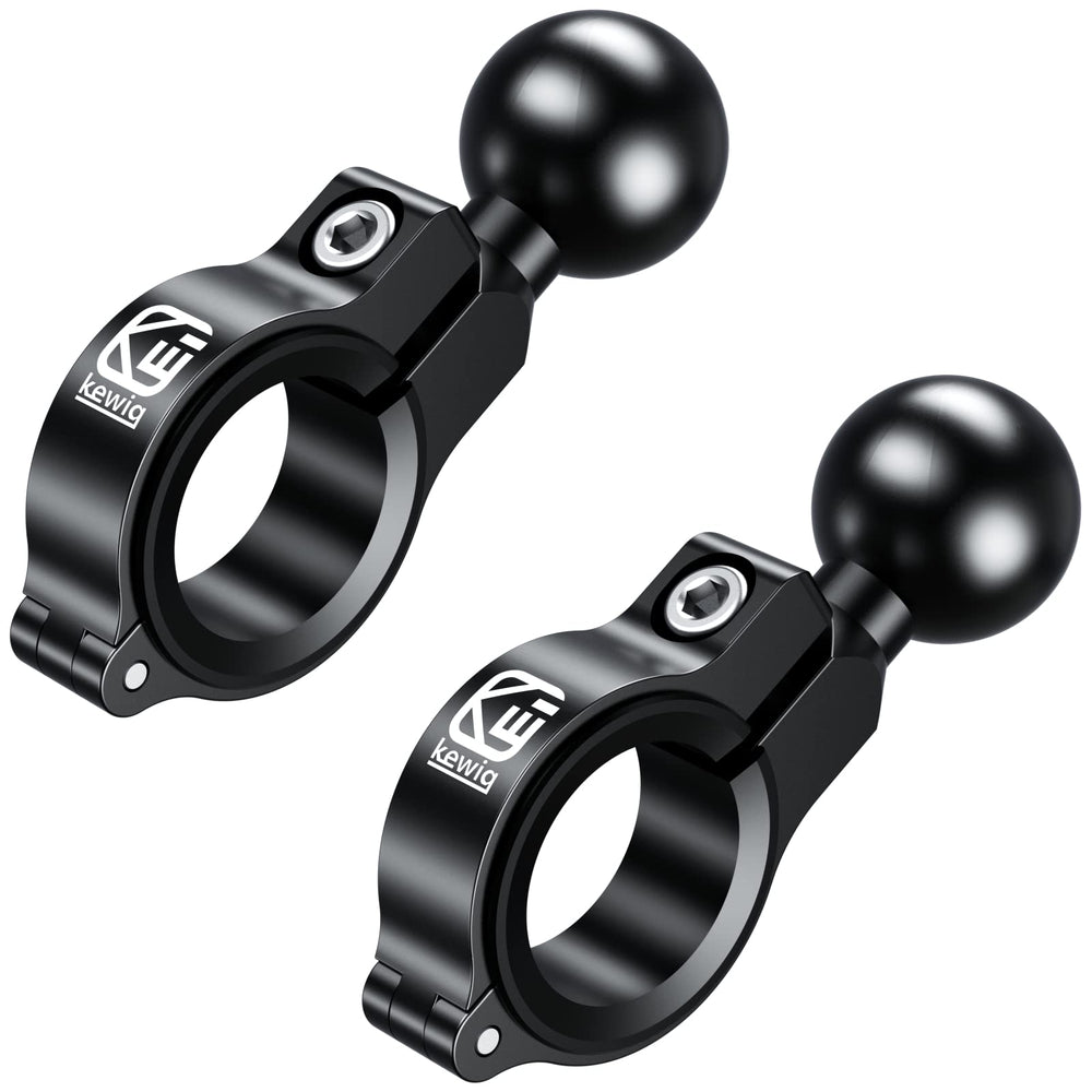 BRCOVAN 2-pack aluminum handlebar mount base with 1-inch ball on a bike handlebar