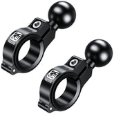 BRCOVAN 2-pack aluminum handlebar mount base with 1-inch ball on a bike handlebar