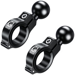 BRCOVAN 2-pack aluminum handlebar mount base with 1-inch ball on a bike handlebar