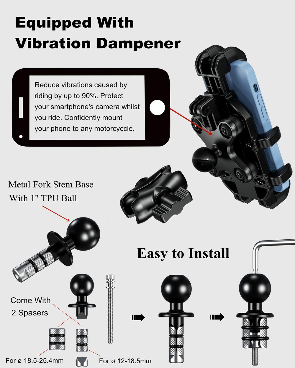 BRCOVAN 360-degree rotation for landscape or portrait view