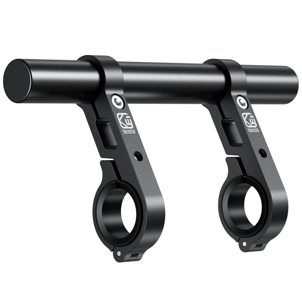 BRCOVAN 8in handlebar extender on a bike showing extended reach and improved control.