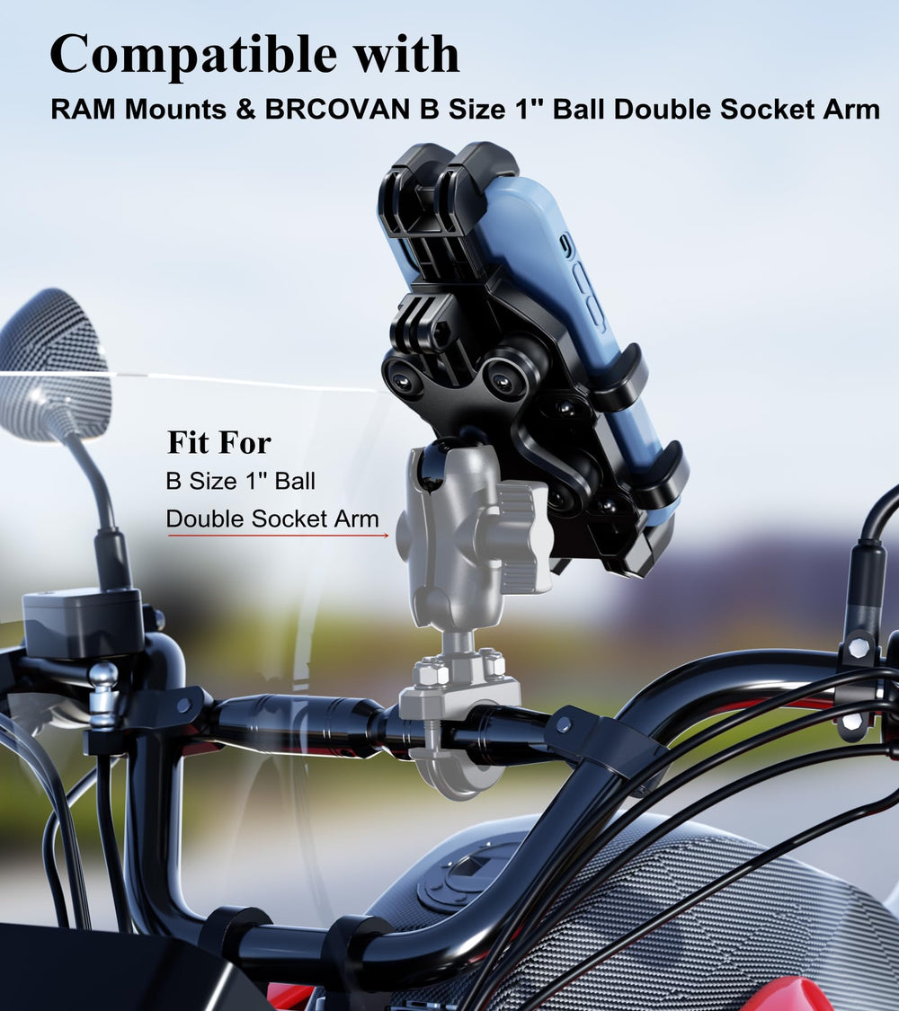 BRCOVAN adjustable-width holder fits phones 5.4 to 6.9 inches