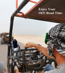 BRCOVAN anti-slip wrap-cradle keeps the device secure on rough trails.