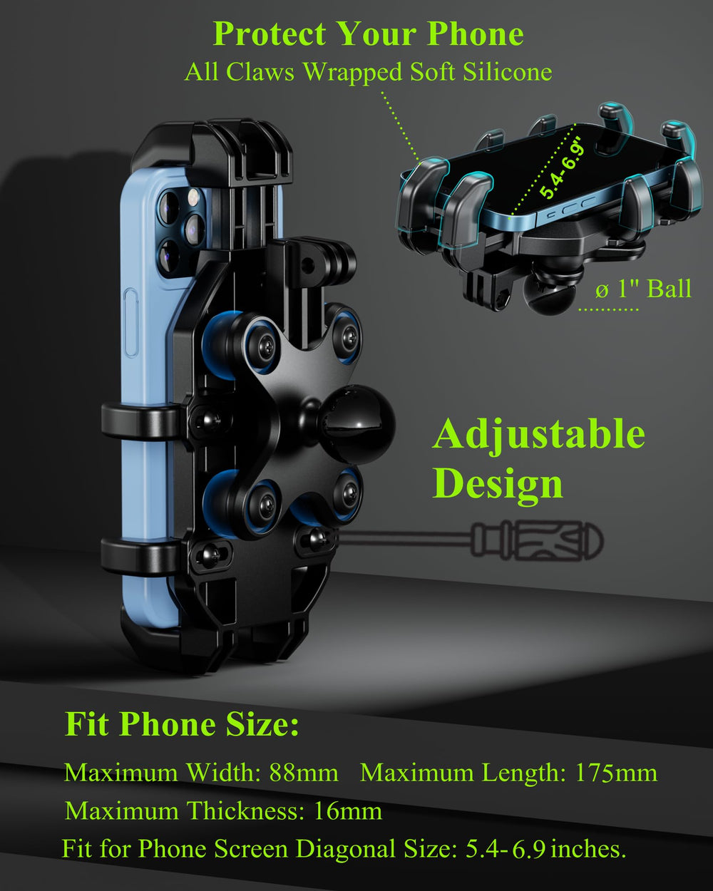 BRCOVAN durable handlebars mount stays solid during aggressive rides.