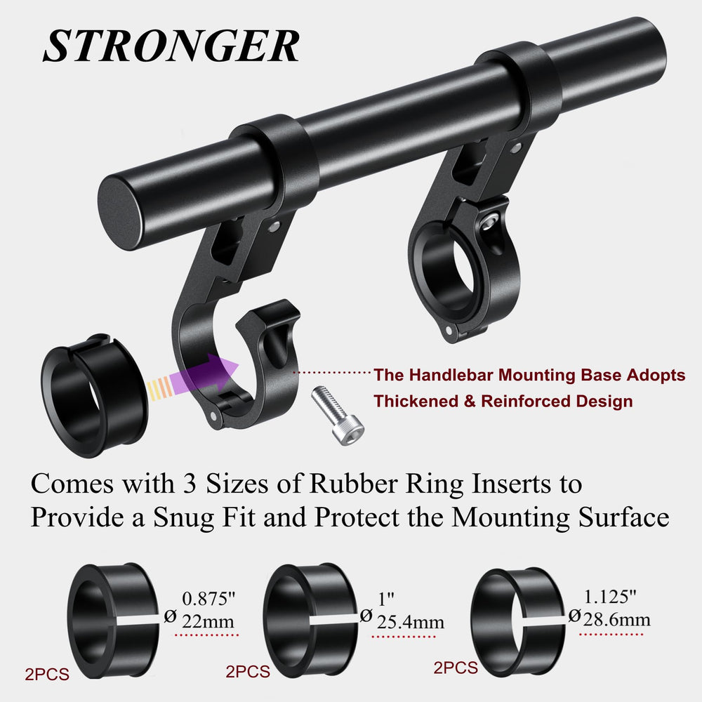 BRCOVAN compatibility with 0.875-1.26 in handlebars for versatile fitting.