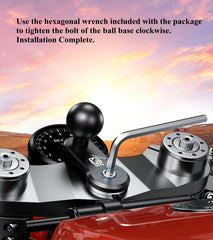 Installation steps illustrate quick, tool-friendly mounting process