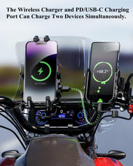 Versatile installation on handlebars or motorcycle mirrors for flexible mounting.