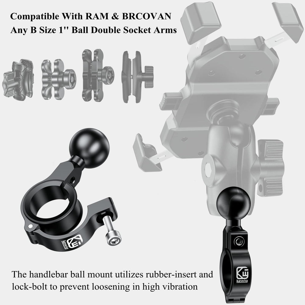BRCOVAN TPU ball head provides non-slip grip