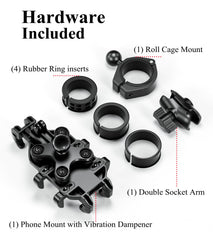 BRCOVAN UTV mount supports 5.4-6.9 inch devices.