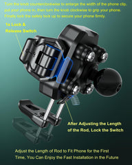 BRCOVAN width-adjustable holder fits 5.4 to 7.2 inch screens