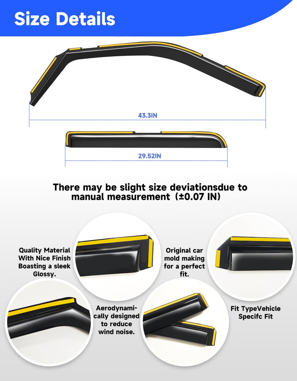 Breejoy vent shades providing weather protection and airflow.