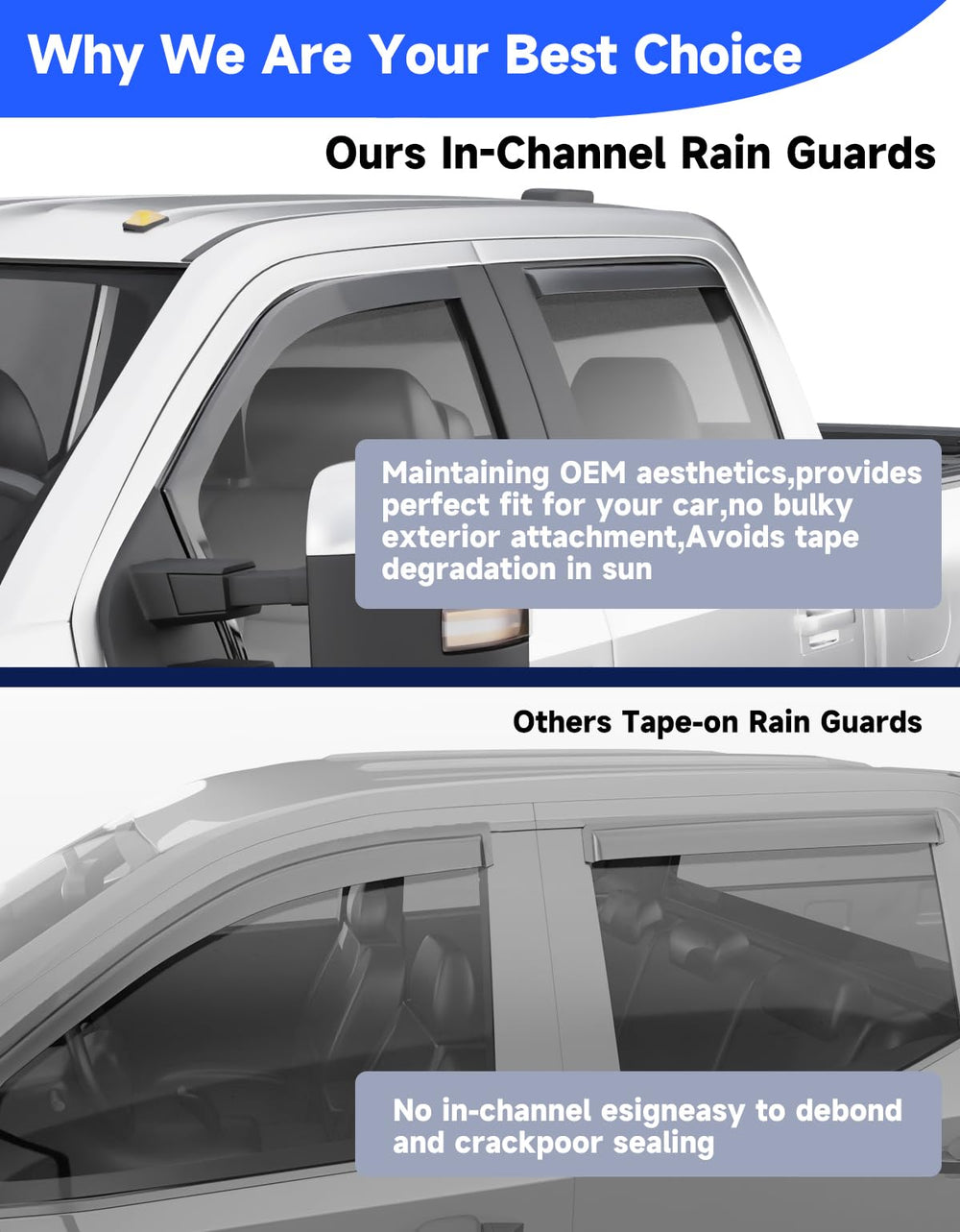 Breejoy wind-noise reduction for calm drives using window visors