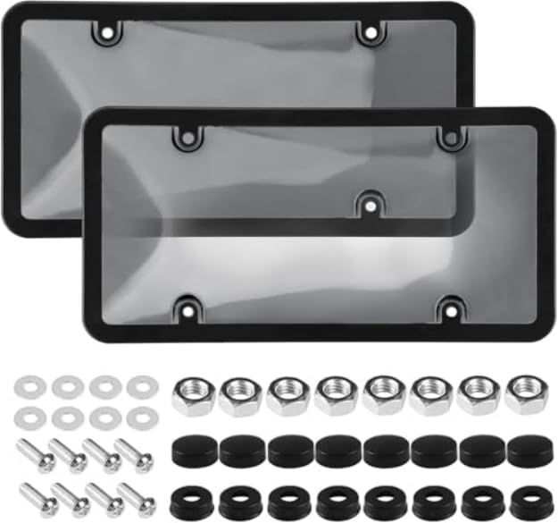 Bridge Cutters clear license plate protector kit shields decals and plates from car washes