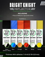 Bright Knight Decals trailer reflective sticker enhances night safety on tow vehicles.