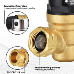 BRIGHTDECK lead-free brass body resists corrosion for long-term use