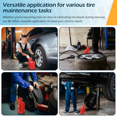 BrightRow universal compatibility fits cars and trucks during tire mounting.