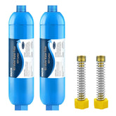 Bringpure RV inline filter front view for clean water on trips