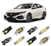 BRISHINE Civic interior LED kit with six bulbs for brighter cabin illumination.