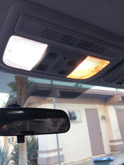 BRISHINE vanity mirror light upgrade for clearer reflection inside the Civic.