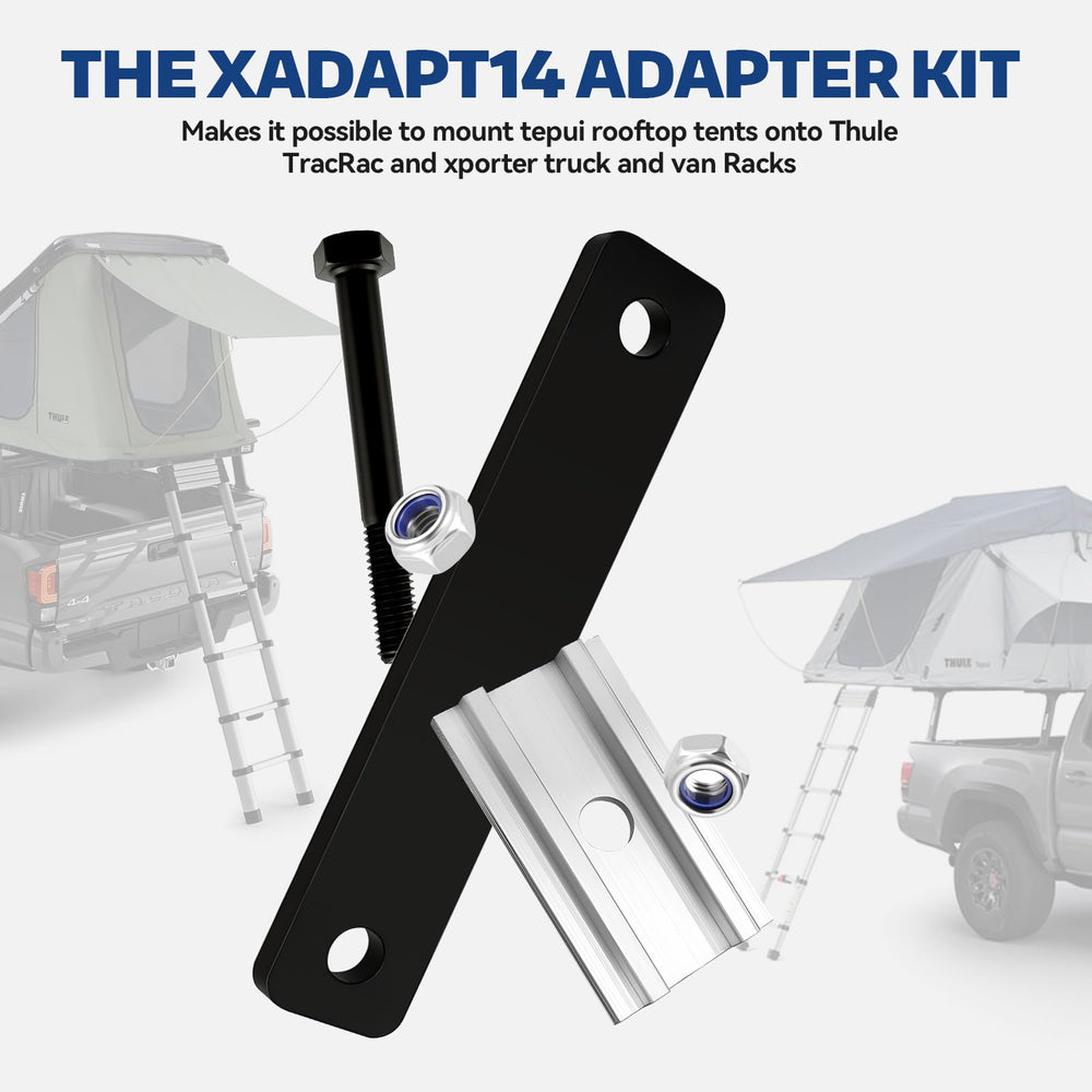 BROQIXIN XADAPT14 on Xsporter pro rack supports secure rooftop camping.