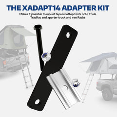 BROQIXIN XADAPT14 on Xsporter pro rack supports secure rooftop camping.