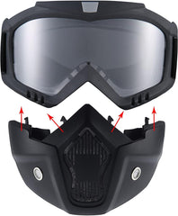 BROYEUR paintball mask detachable lens close-up for adaptable eyewear use