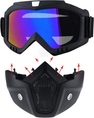 BROYEUR paintball mask side view shows secure strap and ergonomic fit.