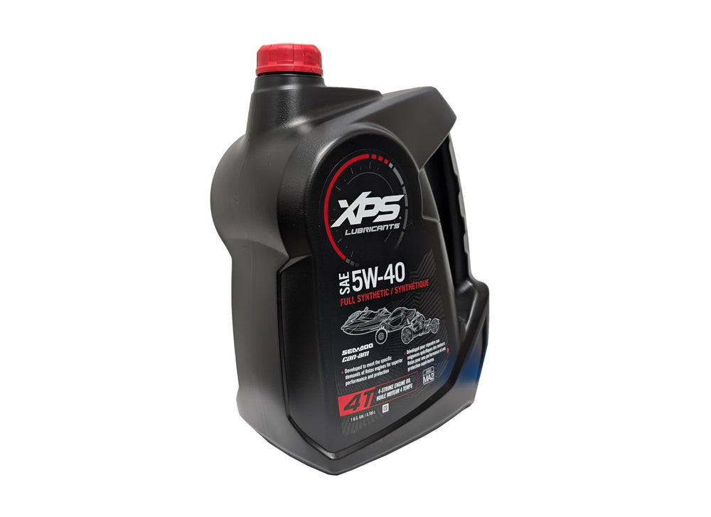BRP SeaDoo XPS oil gallon label highlights premium formulation for high-performance engines