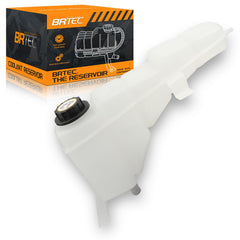 BRTEC coolant reservoir cap front view showing durable cap seal for easy installation.