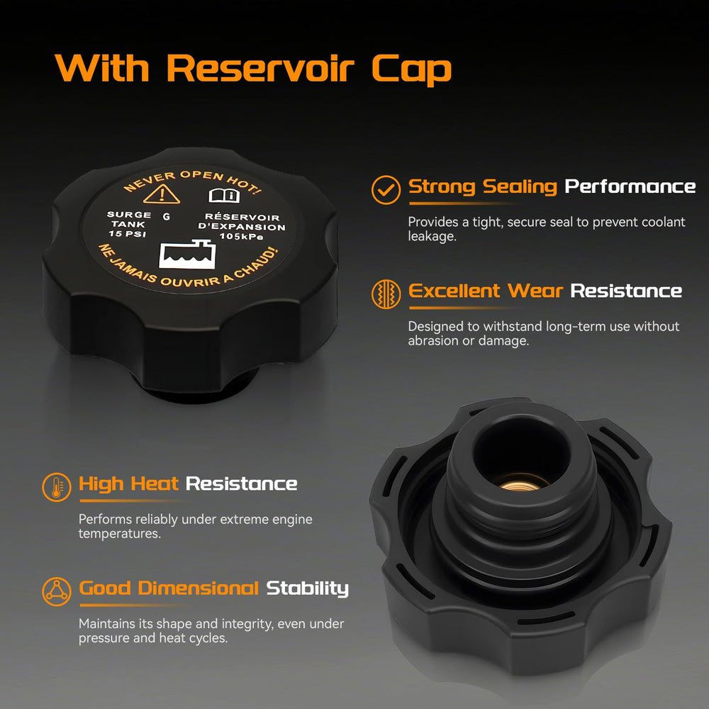 BRTEC reservoir close-up shows cap seal and sensor connector for reliable operation.