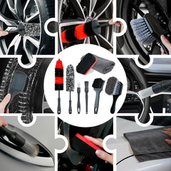 BRUSH FAMILY 9Pcs wheel detailing kit for DIY and pro use