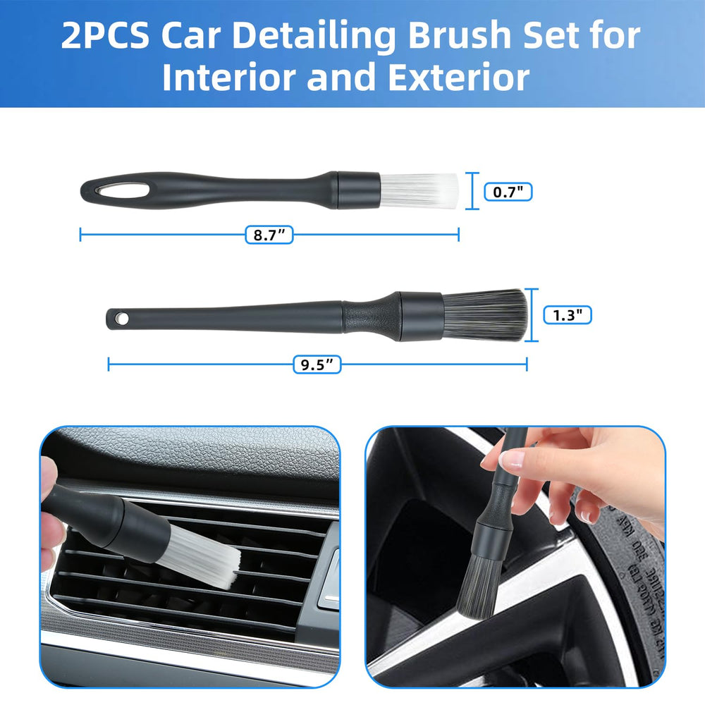 BRUSH FAMILY 9Pcs wheel detailing kit organizer-bag keeps tools sorted