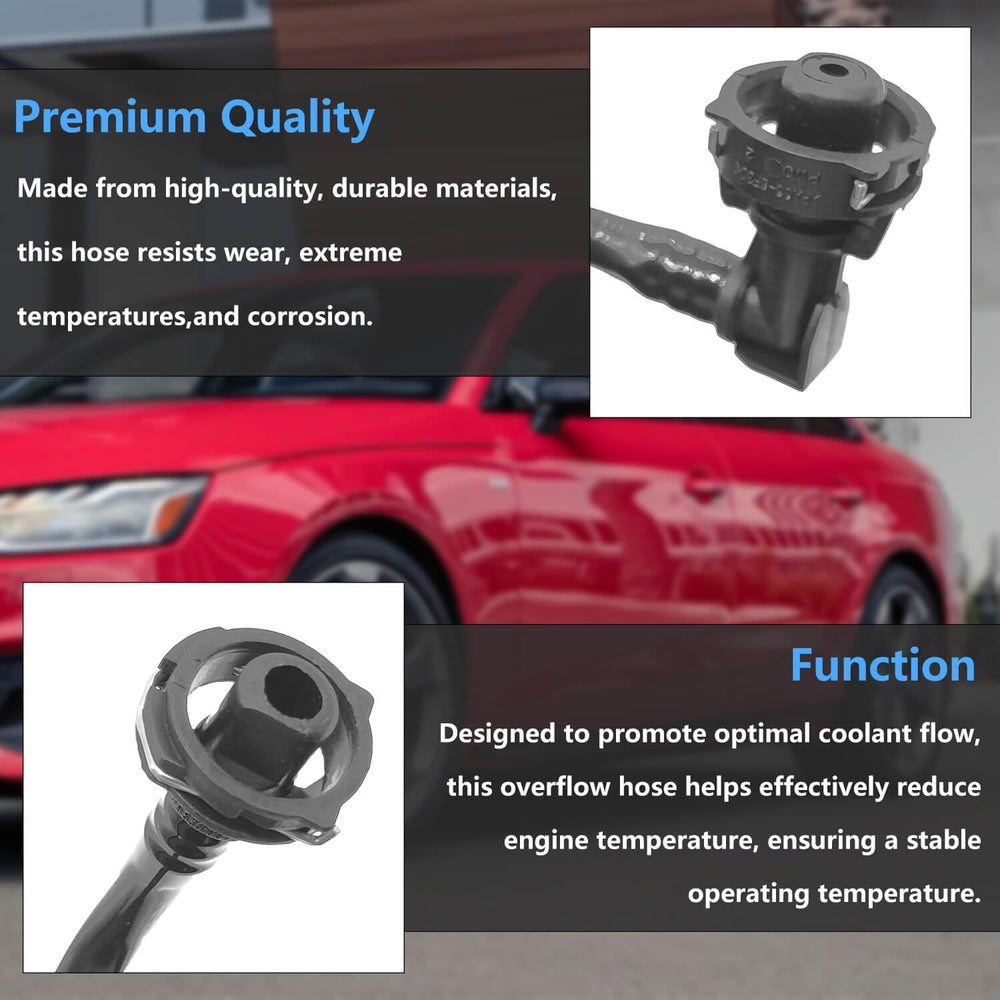 BSNOVT A4 Quattro connection hose secures efficient coolant routing.