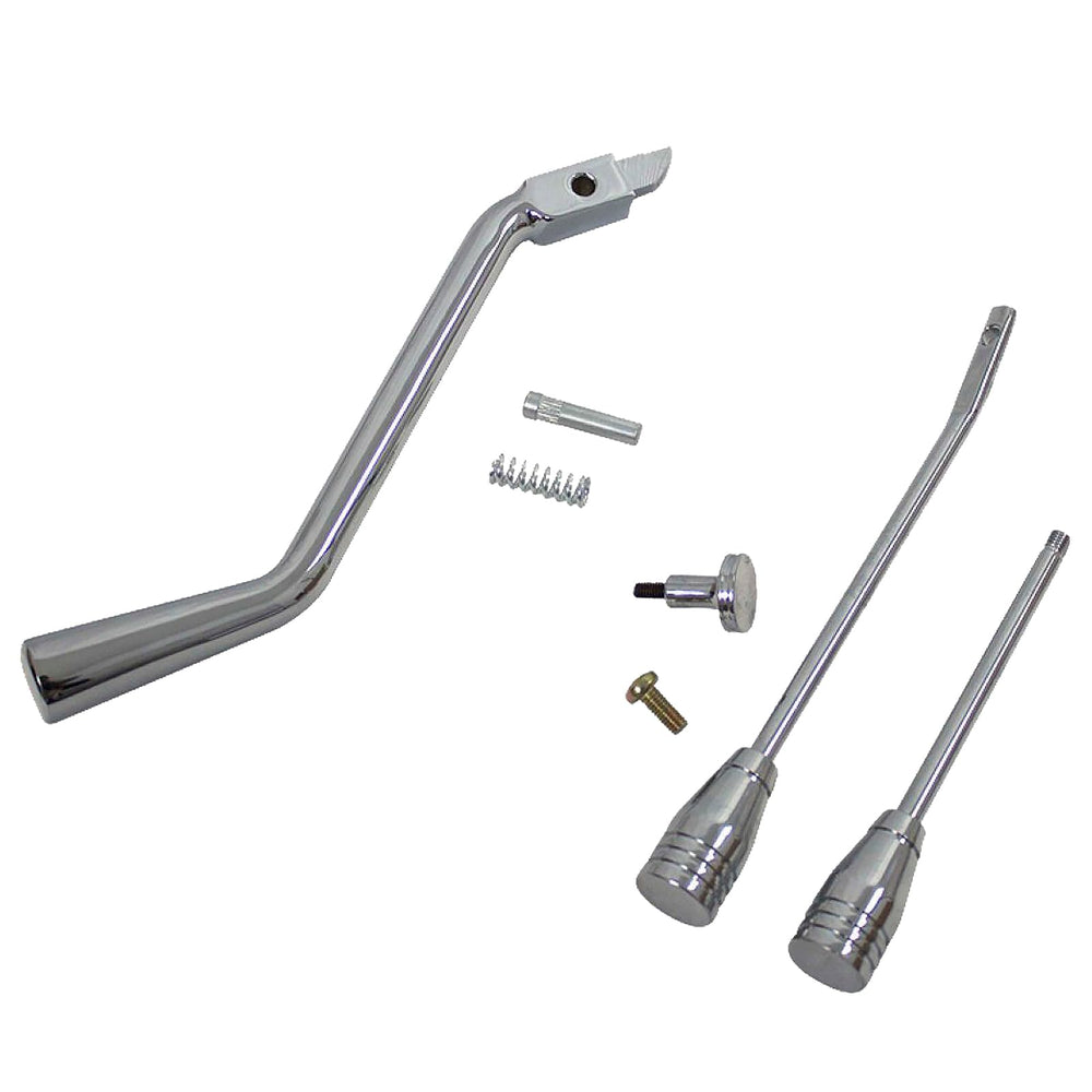 BST BSSP shifter arm 9-inch in polished aluminum adds retro styling to GM columns.