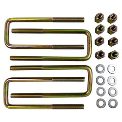 BST BSSP square U-bolts for 2.5-inch-wide leaf springs provide solid mounting.