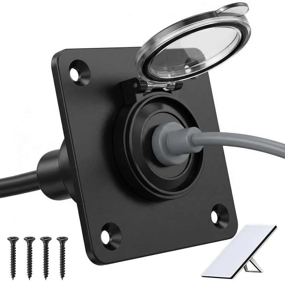 BTOBTYD Starlink Mini wall socket exterior with rugged aluminum housing for RV use