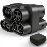 BTUYDTUY CCS1 to CCS2 adapter demonstrating cross‑standard DC charging capability
