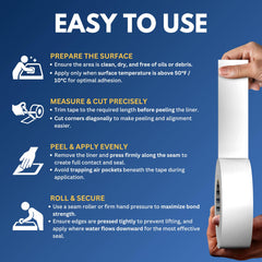 Buck RV Roof Sealant Tape seams skylights vents seals leaks around skylights and vents