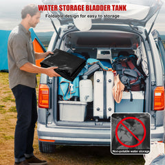 Budiwati water bladder with 25mm inlet valve for quick setup with standard hoses.