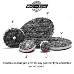 Buff and Shine URO-Fiber pad with backing plate compatibility demonstration.