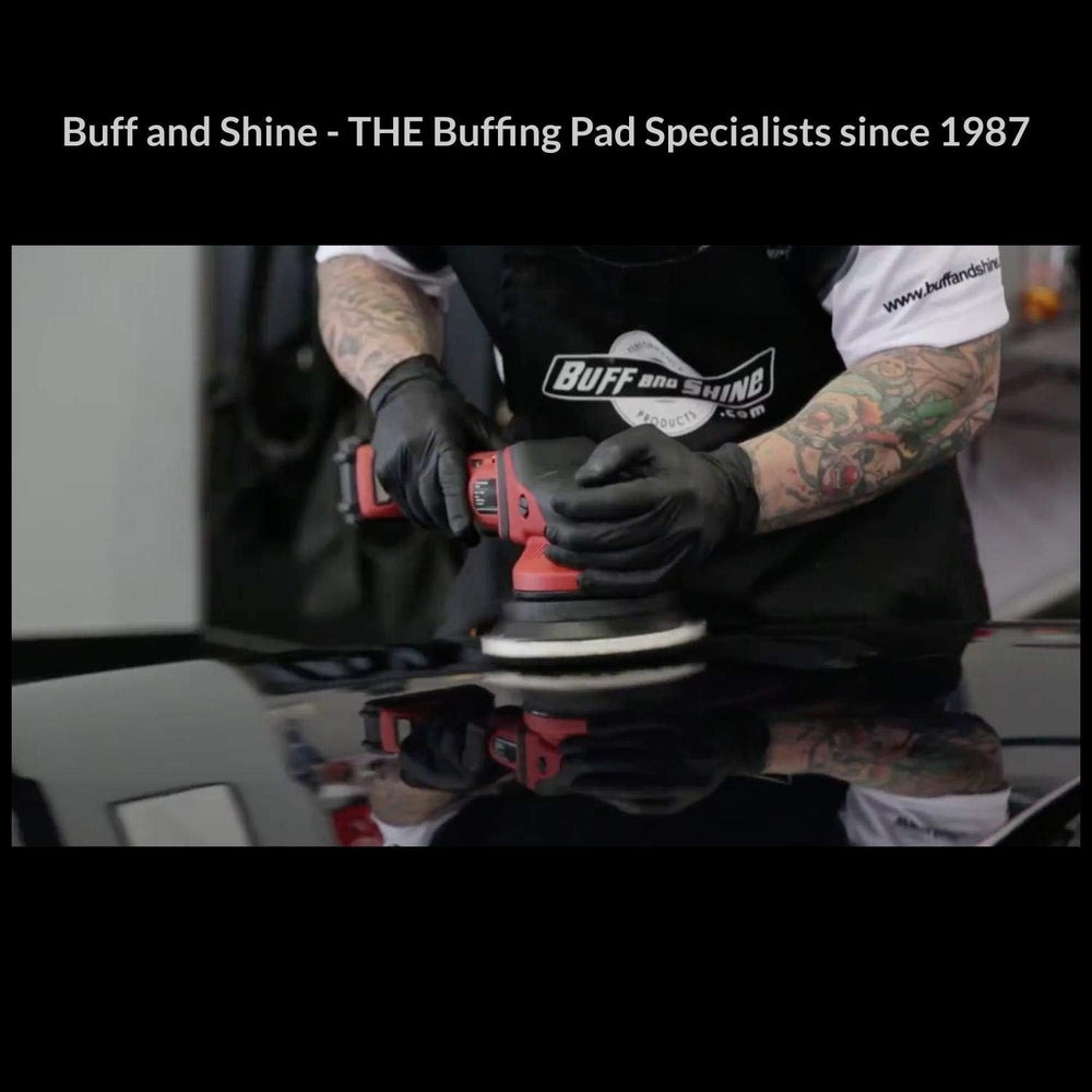 Buff and Shine URO-Fiber pad in action during polishing