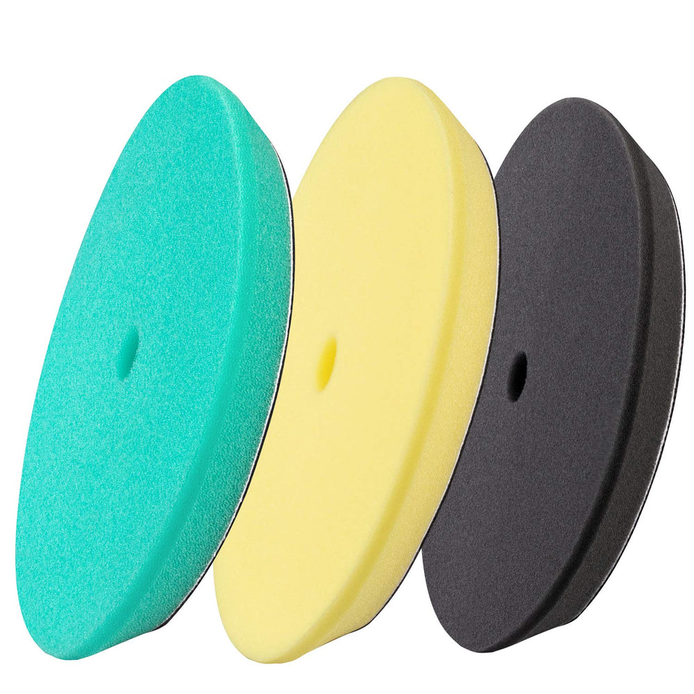 BUFFING HERO 6-inch green compounding pad for oxidation removal.