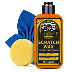 BUFFZIT car scratch remover bottle pour for easy application.