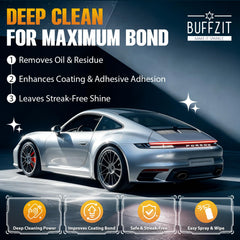 BUFFZIT Surface Prep Coating Prep supports ceramic coating readiness on panels.
